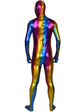 Brilliant Multicolor Shiny Metallic Male Zentai Suit