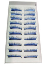 Unique Bleu 10 paires de fibres chimiques cils Faux