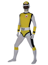 Yellow Lycra Zentai Men's Suit