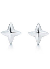 Attractive boucle d'oreille en argent 925 White Star Femmes