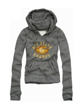 Pullover Capuchon Féminin Coton Manches Longues Gris Charbon