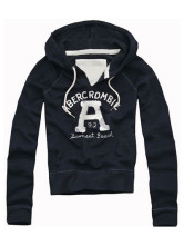 Confortable Royal Blue Cotton manches longues Pull à capuche Femme