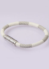 Cute White Titanium Steel Woman's Bracelet