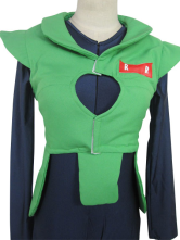 Dragon Ball Andriod Uniform Cloth Combined Leather Cosplay Costume