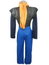 Dragon Ball Super Andriod Uniform Cloth Combined Leather Cosplay Costume