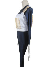 Dragon Ball Vegeta Battle Dress Uniform Cloth Combined Leather Cosplay Costume