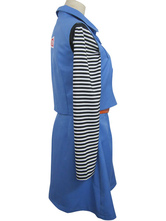 Dragon Ball Android 18 Uniform Cloth Combined Leather Cosplay Costume
