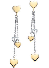 Lovely 925 boucle d'oreille en argent pour les femmes Sweetheart