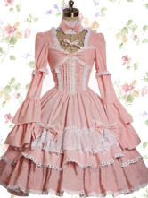 Robe de lolita Coton Douce Rose 