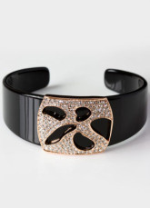 Popular Black Swarovski Crystal Rhinestone Alloy Womens Bracelet