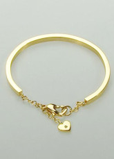 Sweet acier Golden Heart Shaped Mesdames Titanium Bracelet