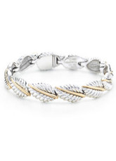 Wonderful 925 Silver Feather Shaped Women's Bracelet