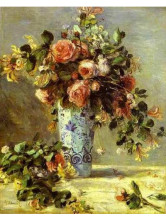 Peintures Canevas Fleurs Rose 50*60CM
