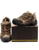 Chaussures de randonnée respirant maronnes à lacets