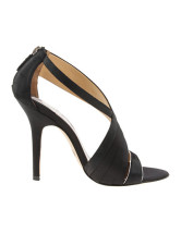 Black 3 9/10'' High Heel Satin Evening Shoes