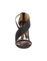 Black 3 9/10'' High Heel Satin Evening Shoes