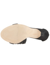Black 3 9/10'' High Heel Satin Evening Shoes