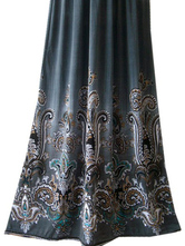 Bohemian gris foncé coton polyester à encolure en V Halter Dress Womens One Piece