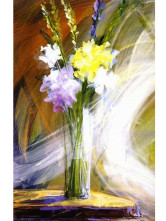 Classic Canvas Flower In Vase 40*50cm Hand-made Oil Painting