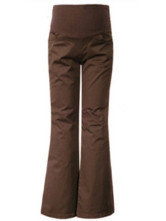 Comfortable Coffee 100% Cotton Maternity Pants