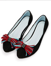 Cute Black Shoes on Cute Black Pointed Toe Flat Suede Fashion Shoes For Woman Milanoo