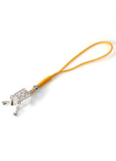 Hot Lantern 925 Silver Hand Knitting Cellphone Charm
