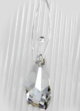 Mode Me Comet Swarovski Crystal Silver Sterling Boucle d'oreille
