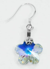 Mode Me Club Petite Swarovski Crystal Boucles d'oreilles en argent sterling