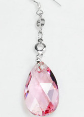 Mode Me Pink Angel  'Teardrop de Swarovski Crystal Boucles d'oreilles en argent sterling