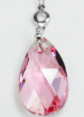 Mode Me Pink Angel  'Teardrop de Swarovski Crystal Boucles d'oreilles en argent sterling