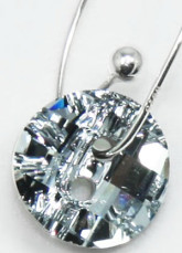 Mode Me Hoop Silver Phantom Crystal Swarovski Boucles d'oreilles en argent sterling