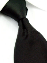Great Black Pure Color Silk Ties For Man