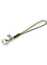 Green Bell Hand Knitting 925 Silver Cellphone Charms