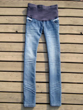 Hot Blue Cotton Maternity Jeans