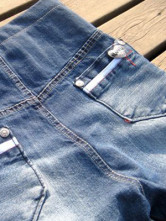 Hot Blue Cotton Maternity Jeans