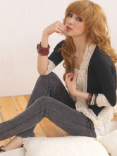 Hot Gray Cotton Maternity Jeans