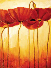 Peintures à L'huile Canevas Manuelle Fleur Merveilleuse 50*60 cm