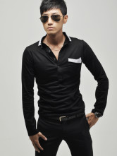 Perfect Dark Blue Freshcolor Polo manches courtes pour homme