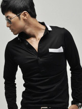 Perfect Dark Blue Freshcolor Polo manches courtes pour homme