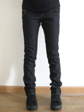 Pratiques élastique noir Pantalon Jeans de maternité