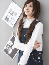 Practical Blue Jeans Cotton Maternity Suspender Trousers