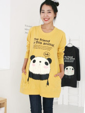 Practical Yellow 100% Cotton Maternity Shirt