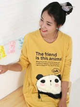 Practical Yellow 100% Cotton Maternity Shirt