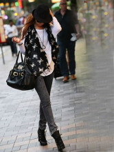 Trendy Black Cotton Maternity Jeans
