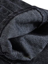 Trendy Black Cotton Maternity Jeans