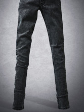 Trendy Black Cotton Maternity Jeans