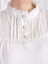 Trendy White 100% Cotton Maternity Render Garments