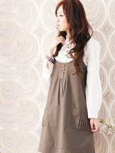 White 100% Cotton Long Sleeves Maternity Shirt