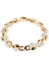 White Swarovski Crystal Zircon Rhinestone Womens Bracelet
