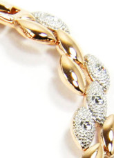 White Swarovski Crystal Zircon Rhinestone Womens Bracelet